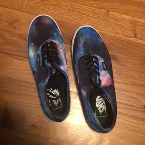 Galaxy Vans size 7 womens, size 5.5 mens WORN ONCE